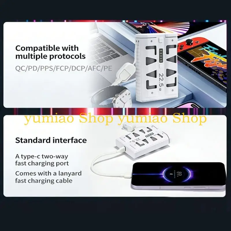 587B ABS PCB PowerBanks Case 22.5W Fast Charging For Toughes Environmental Conditions