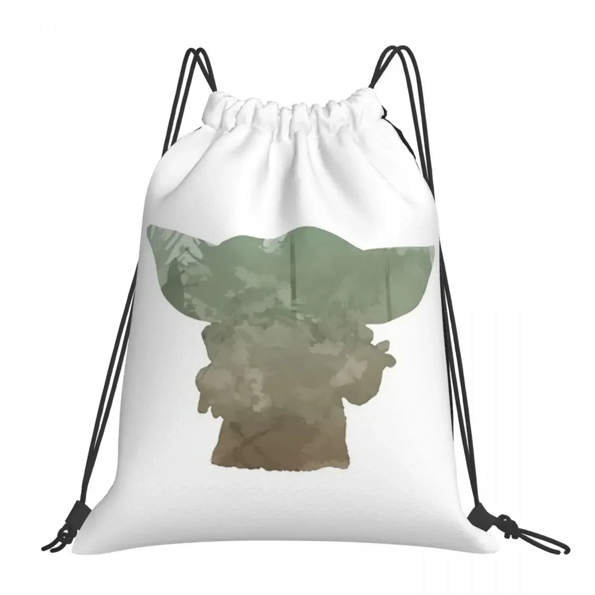 

Baby Inspired Silhouette Backpacks Portable Drawstring Bags Drawstring Bundle Pocket Sports Bag BookBag For Man Woman Students