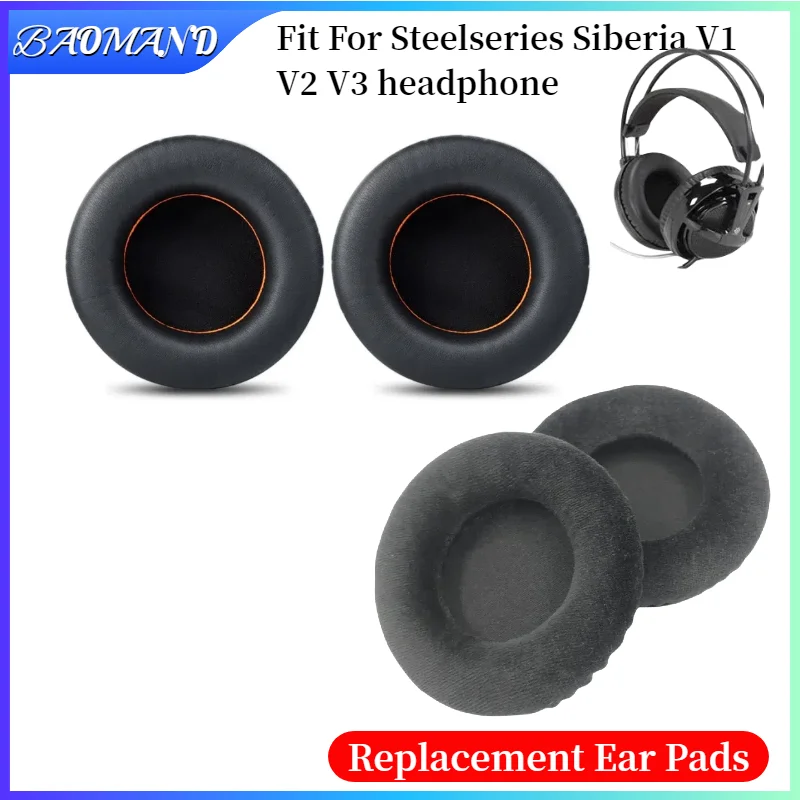 

Replacement Ear Pads for Steelseries Siberia V1 V2 V3 Headphones Memory Sponge Sleeves Cover Case Repair Parts Ear Cups Earmuffs