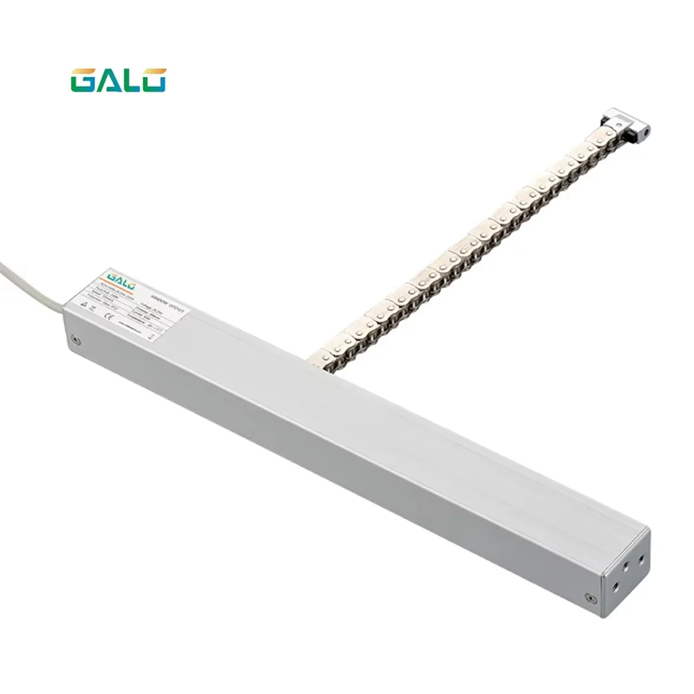 Automatic Electric Window Opener – Remote Control & Receiver Included, Opens 300mm, Silver