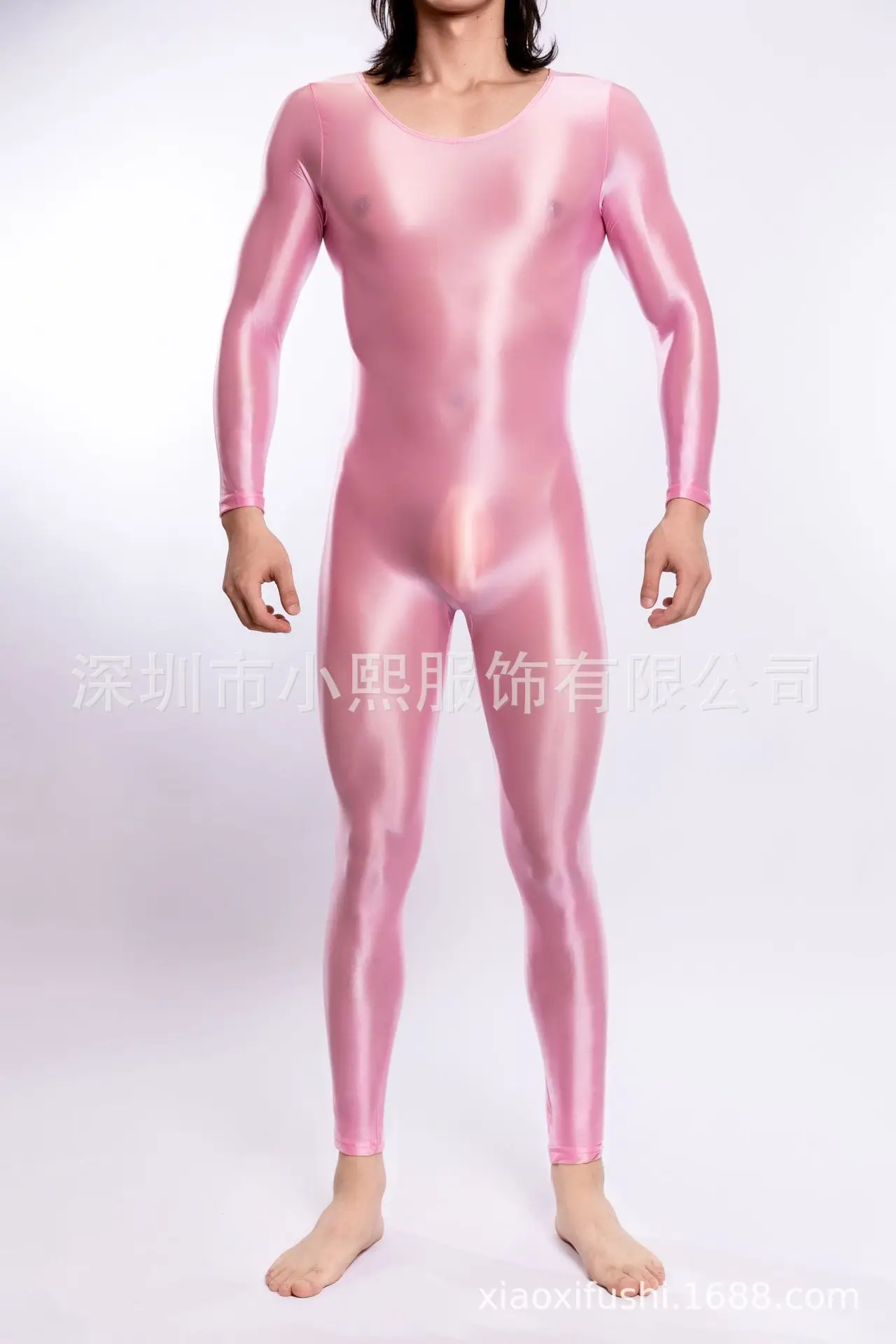 남성 전신 점프수트 오일 샤이니 실키 글로시 섹시 투명 스무스 커플 섹스 BDSM, 고탄성 대형 사이즈