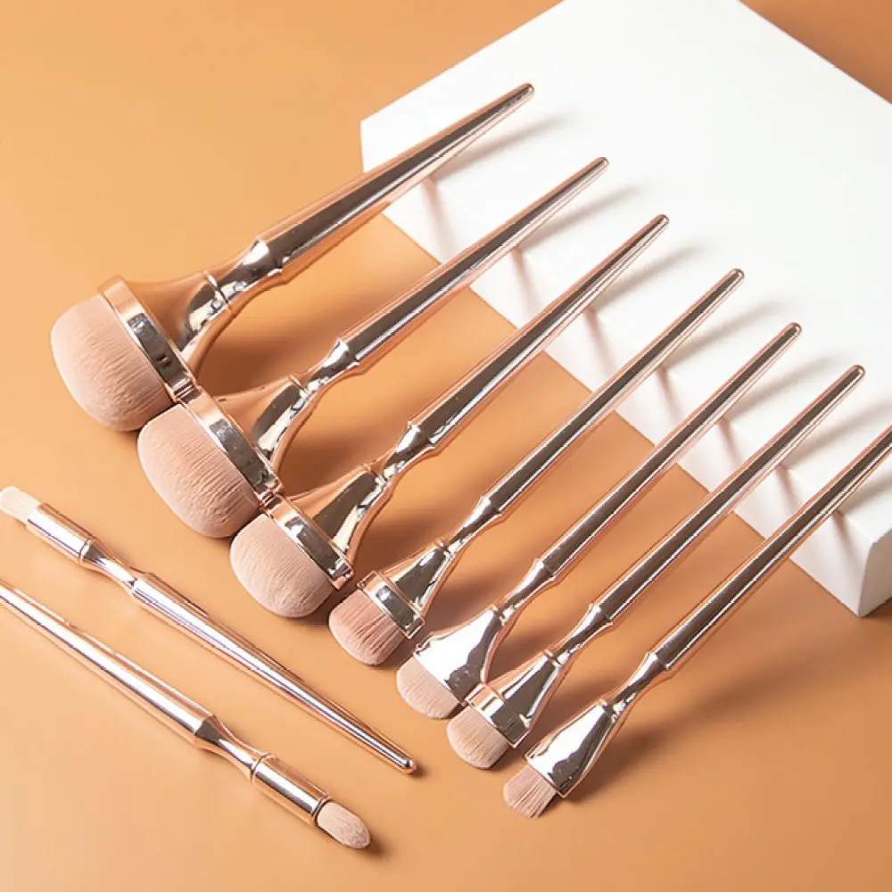 Luxury Golden Makeup Brush Kit Soft Synthetic Hair Foundation Powder Blush Eyeshadow Concealer Cosmetic Beauty Tools Set