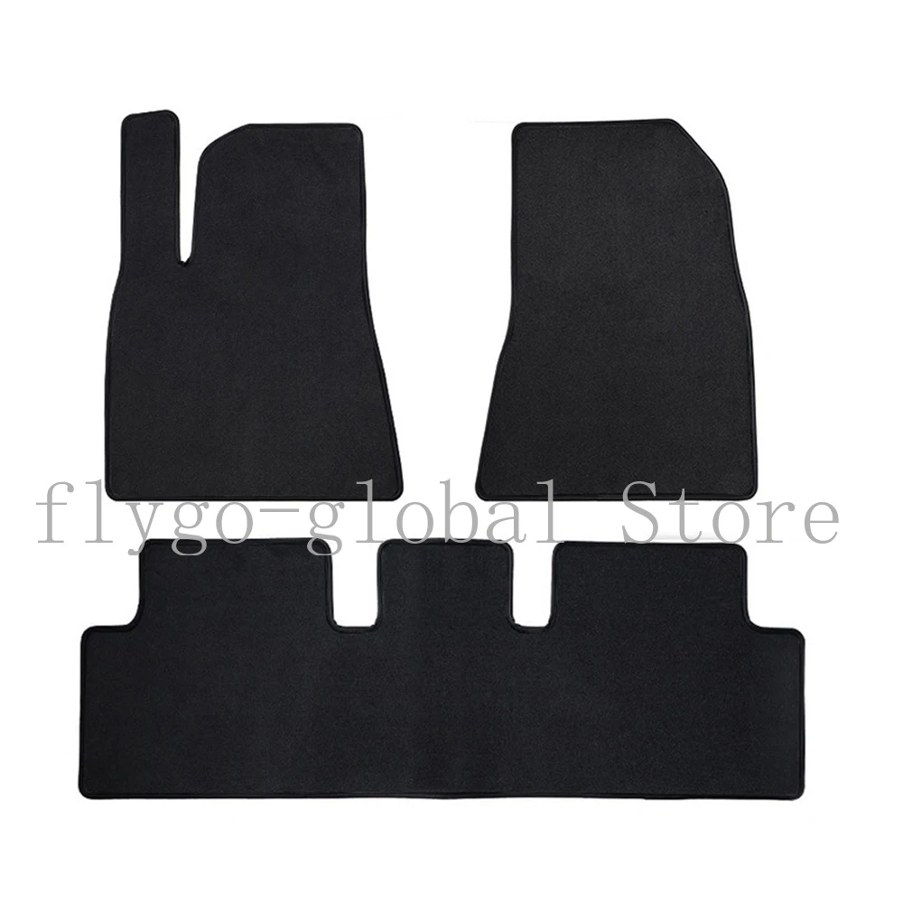 For Model 3 2021 Car Mat Accessories Velvet Silent Foot Pad Mute Non-slip Wear-resistant Special Car Floor Mats