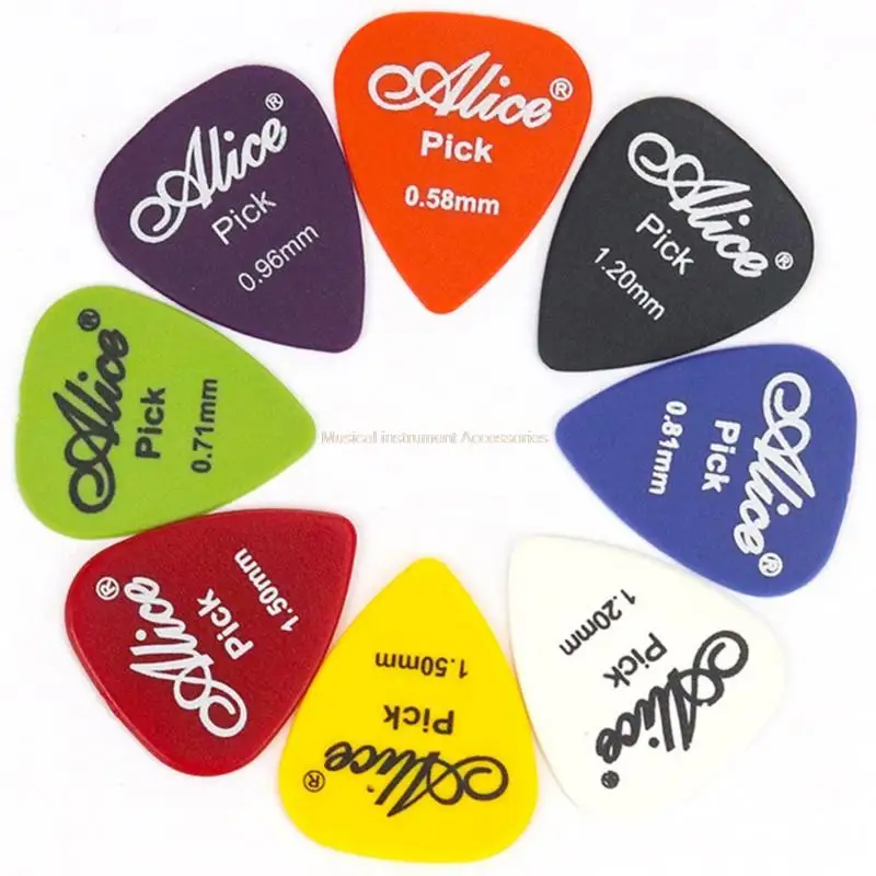 50 Sets/Piece Alice Glaze Dull Polish Guitar Parts Pick Folk Classical Musical Instrument Finger Piece Electric Shrapnel 0.51MM