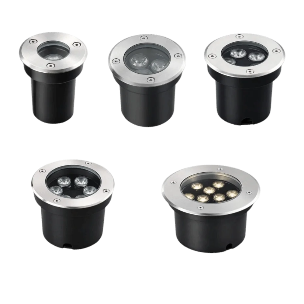 1W/3W/5W/6W/9W Embedded Star Light Warm/White/Color Light IP65 Outdoor Waterproof Step Light Aluminum 3000K