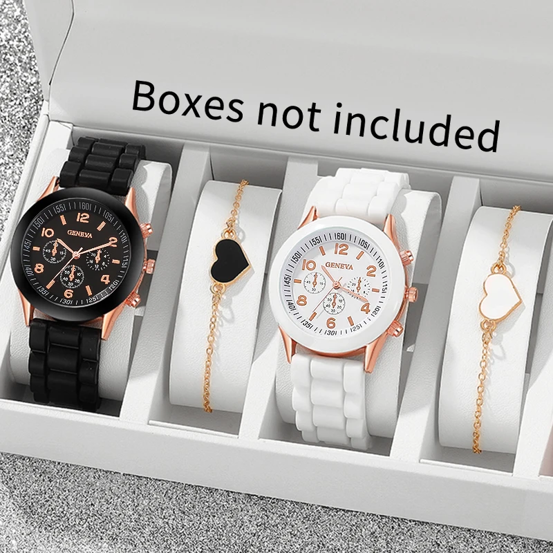 4Pc Trendy Latest Elegant And Fashionable Quartz Watch, Ideal Gift For Friends And Family On Valentine's Day, Easter, Birthdays!