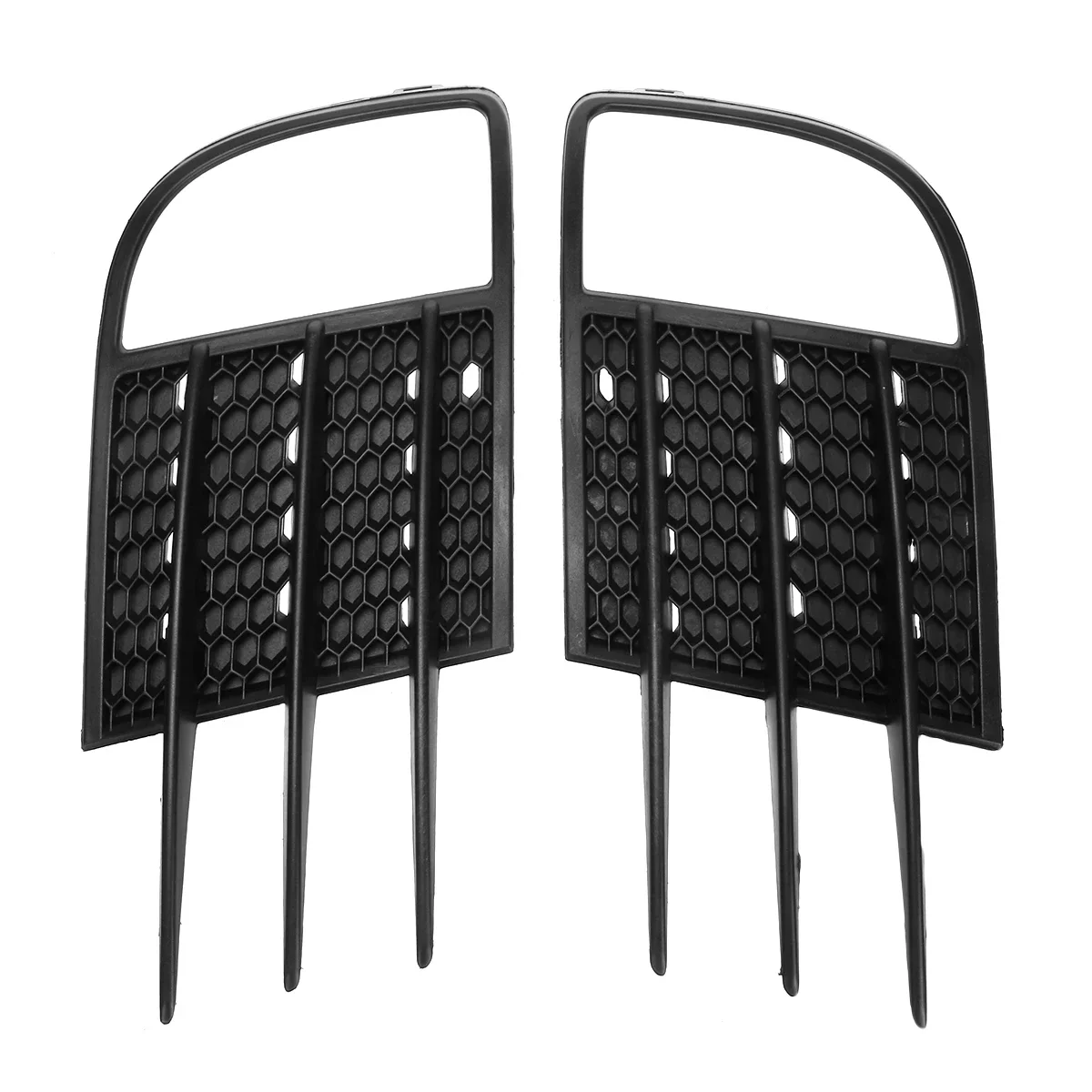 Pair For VW For Golf MK6 GTD & GTI 2009-2013 Glossy Black Car Front Bumper Fog Light Grille Grill Cover 5K0853665C 5K0853666C
