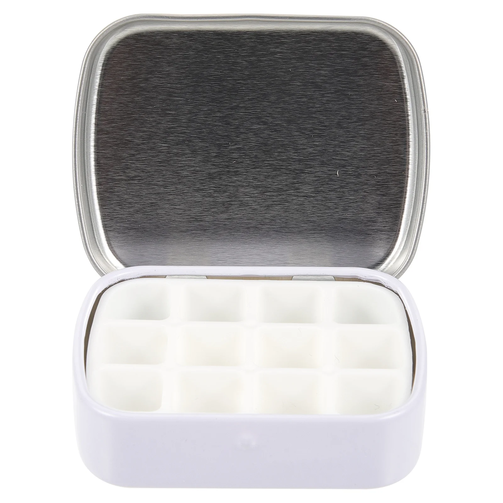 1 conjunto vazio aquarela caixa de lata 12 grade pintura pan aquarela pigmento caso para artistas estudantes pintura recipiente de armazenamento