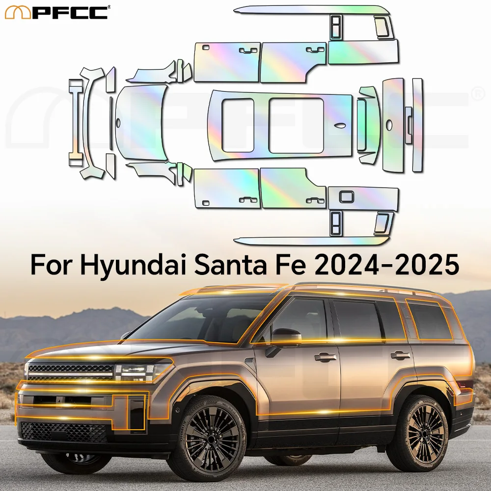 

9Mil For Hyundai Santa Fe 2024-2025 Paint Protection Film TPU Car Body Pre-cut Clear Kit Anti-scratch Invisible Resistant Covers