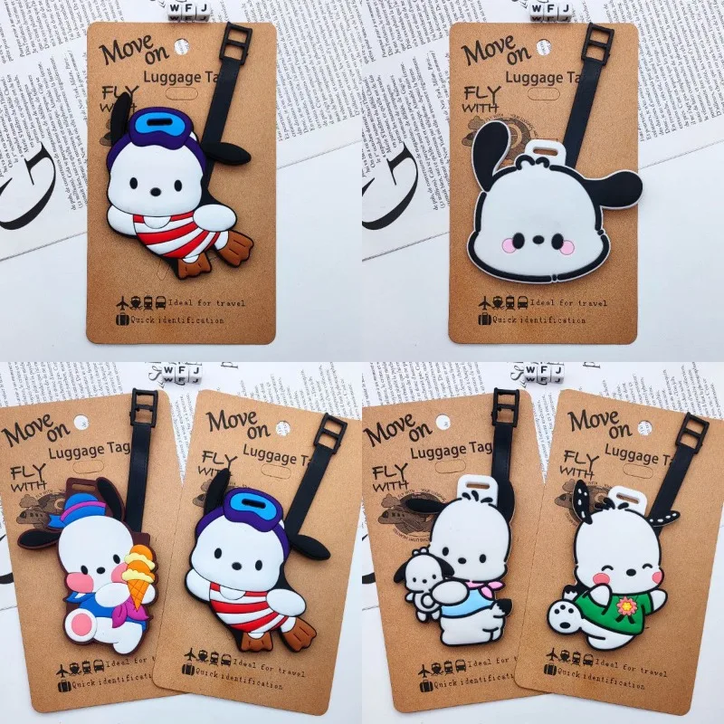 

New Cartoon Animation Pachacco Luggage Tag Travel Luggage Tag Suitcase ID Address Folder Baggage Check-in Portable Ticket Gift