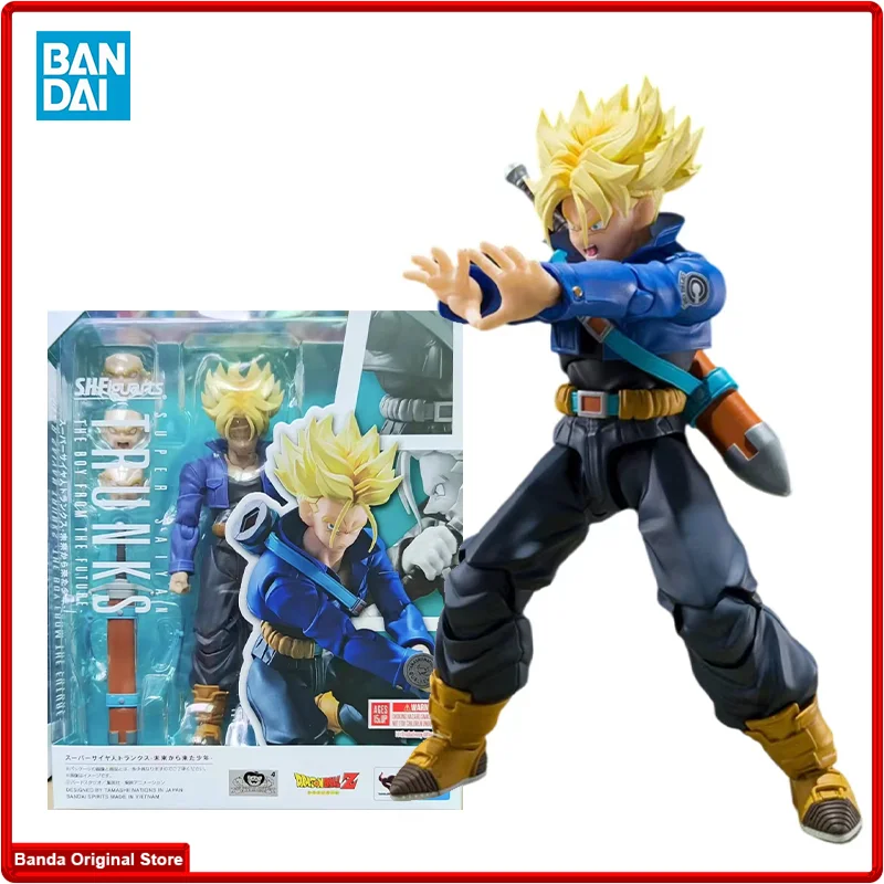 

100% In Stock Original Bandai S.H.Figuarts SHF Super Saiyan Trunks Reissue Boy From the Future Dragon Ball Z Anime Model Toys