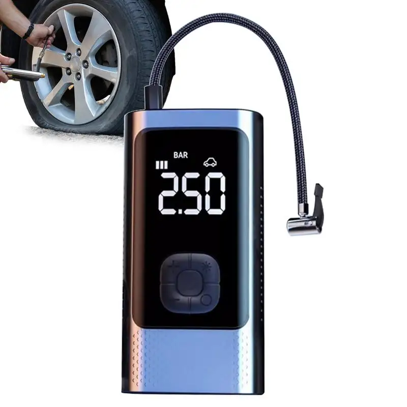 Cordless Air Pump For Car Tires Cordless Smart Pump For Car Portable Air Compressor For Car Tires Fast Inflation Air Compressor