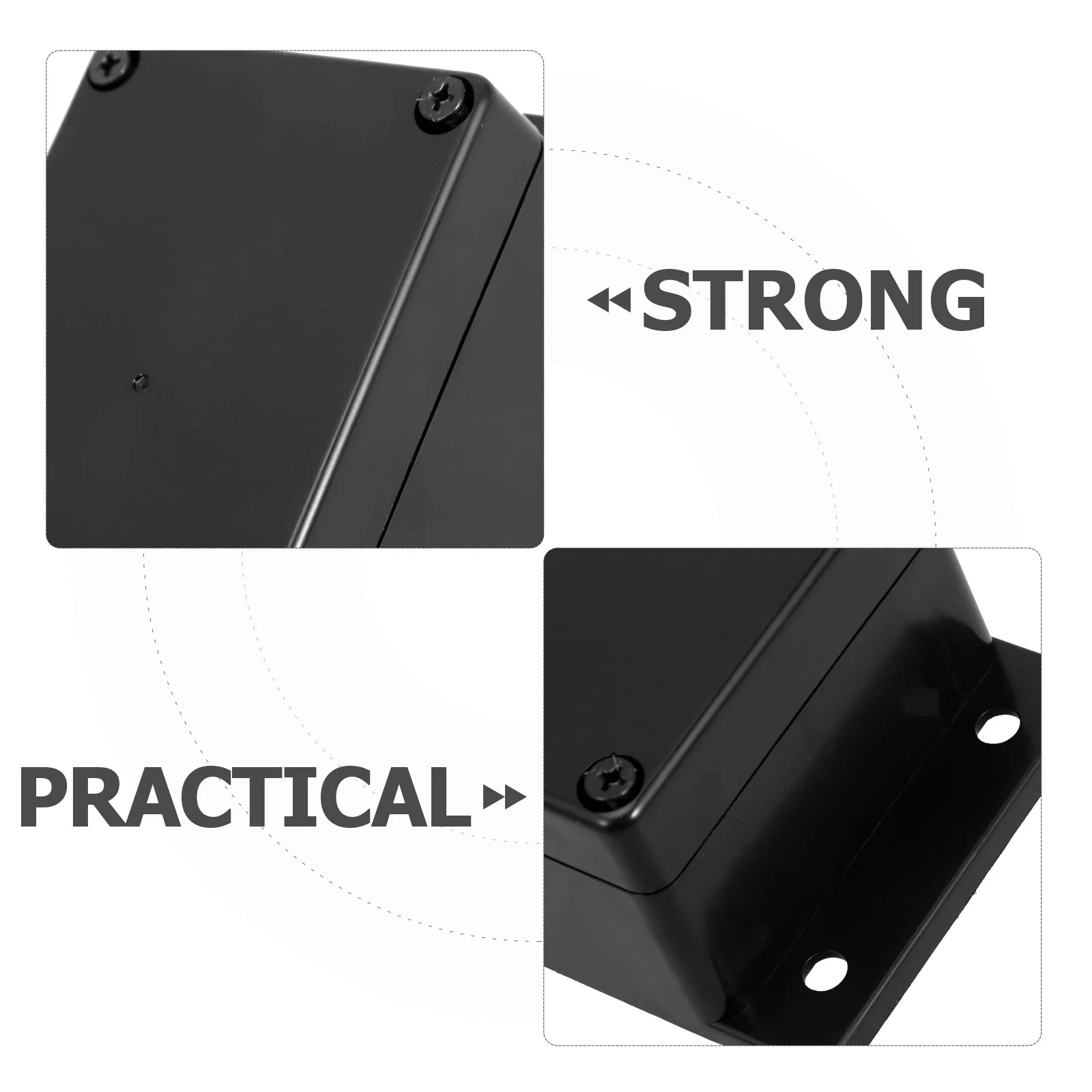 Junction Box Wall Socket Boxes Outlet Cover Electrical Base Case Wall-mounted Push-button