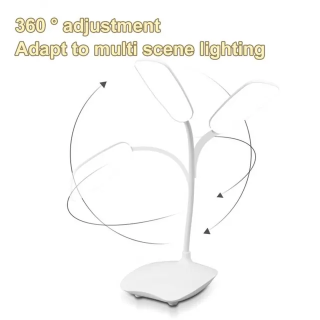 LED Desktop Desk Lamp USB Rechargeable Lighting Eye Protection Room Night Light Bedroom Bedside Student Reading Lamp 4