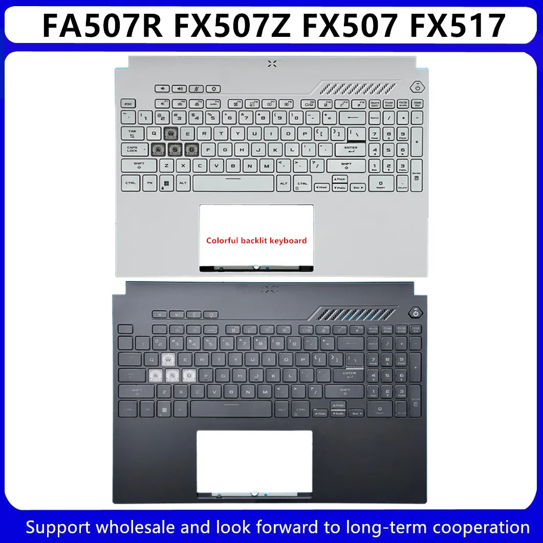 

Новинка для Kailxuling Gaming F15 A15 FA507 FX507 FX517, верхняя крышка упора для рук с красочной подсветкой клавиатуры C Shell