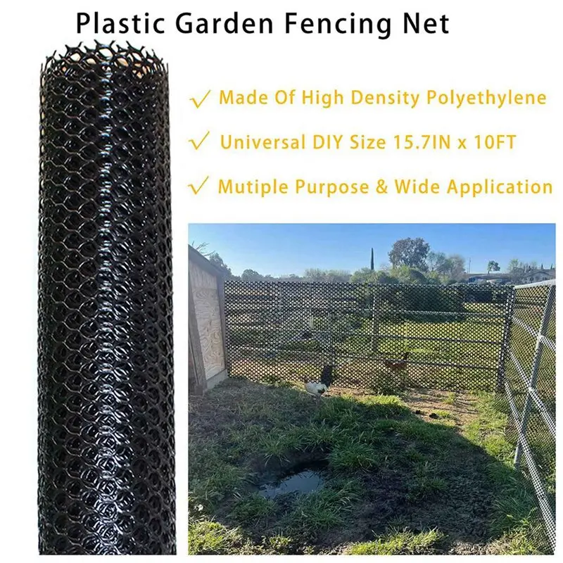 A01F-2X Plastic Chicken Wire Fence Mesh,Fencing Wire For Gardening, Poultry Fencing, Chicken Wire Frame For Floral Netting