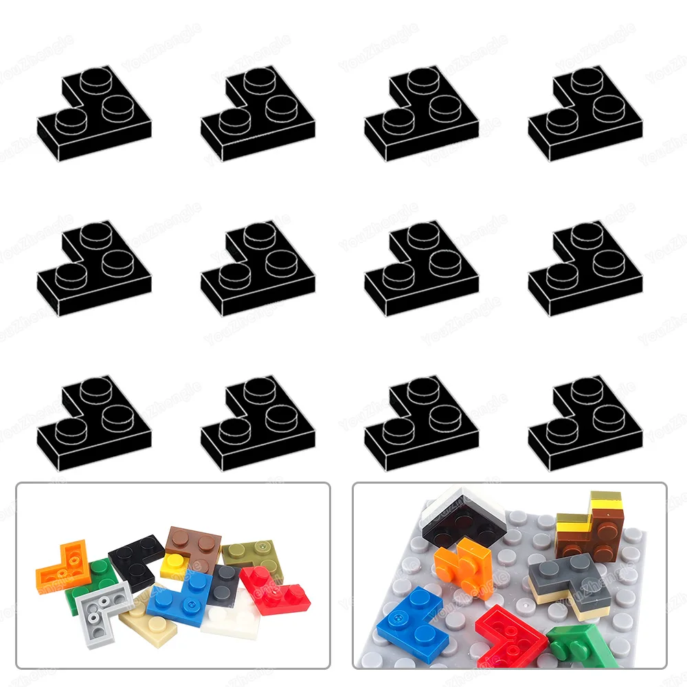 Hoekbord Bouwsteen 2420 Lowboard 2x2 MOC Figuren WW2 Straatscène Mecha Gear Scène Match Model Onderdelen Jongens Cadeau DIY Speelgoed