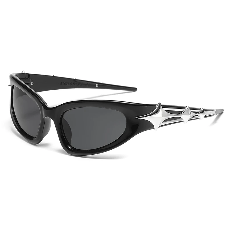 Y2k Fashion Punk sportowe okulary przeciwsłoneczne dla mężczyzn kobiety luksusowej marki designerskie okulary przeciwsłoneczne męskie Vintage odcienie UV400 gogle okulary — zdjęcie 5