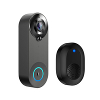 Tuya Smart Video Doorbell Camera 1080P WiFi Intercom Door Bell Cam Infrared Night Vision Two-Way Audio 4400mAh Battery