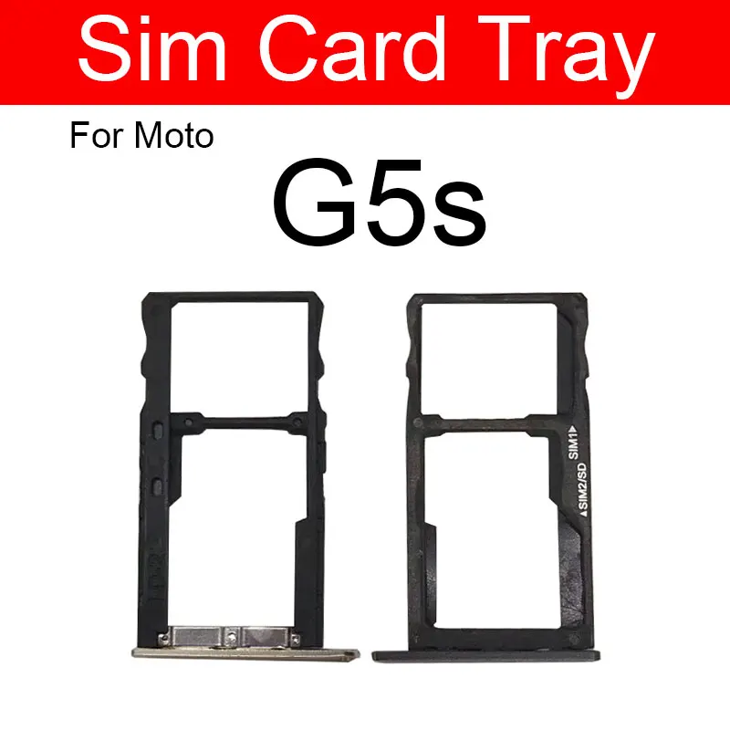  Sim Card Tray Reader Slot Holder For Motorola Moto G5 Plus XT1863 XT1684 XT1685 XT1687 G5s XT1799 G5s plus Repair Parts