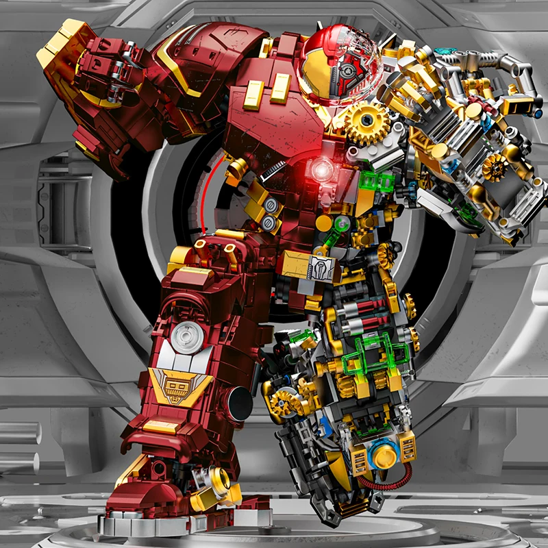 Super Mecha Robot MOC briques figurines d'action jouets armure guerrier héros mécanique blocs de construction modèle 3D adulte garçon enfants cadeaux