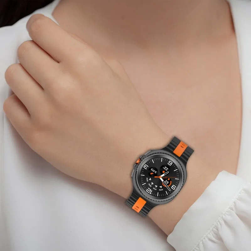 حزام سيليكون أصلي لساعة سامسونج جالاكسي 8 44 مللي متر 40 مللي متر سوار رياضي معصمه ساعة جالاكسي 8 كلاسيكي 46 مللي متر باند كوريا #6