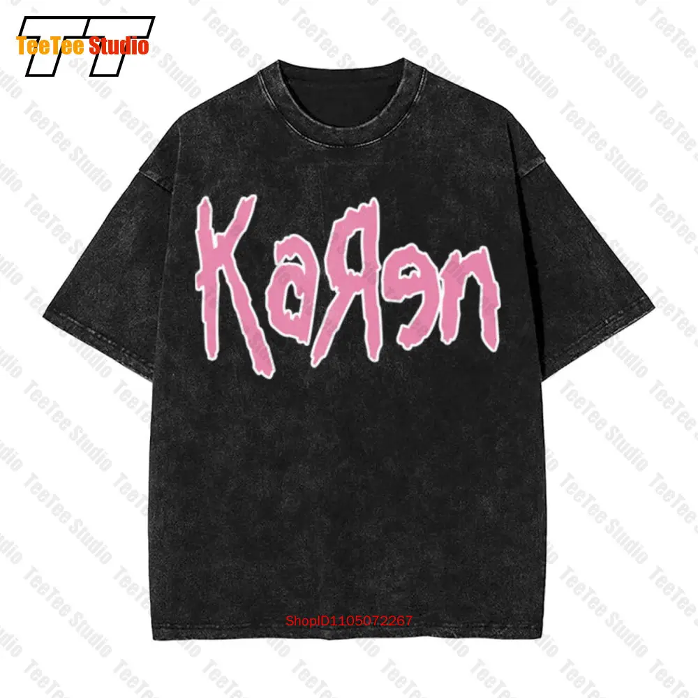 

Винтажная футболка большого размера Korn Karen Funny Band ZCTD