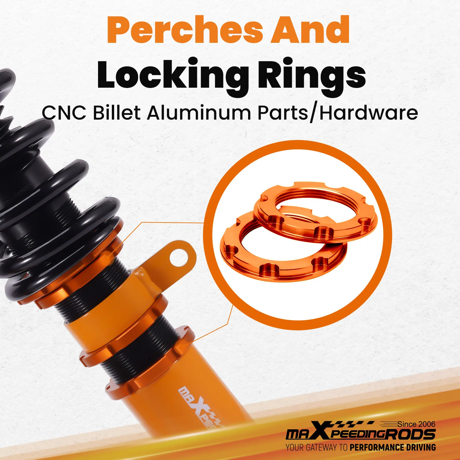 MaXpeedingrods Coilover Suspension Kit for BMW 5 Series E39 Sedan 1996-2003