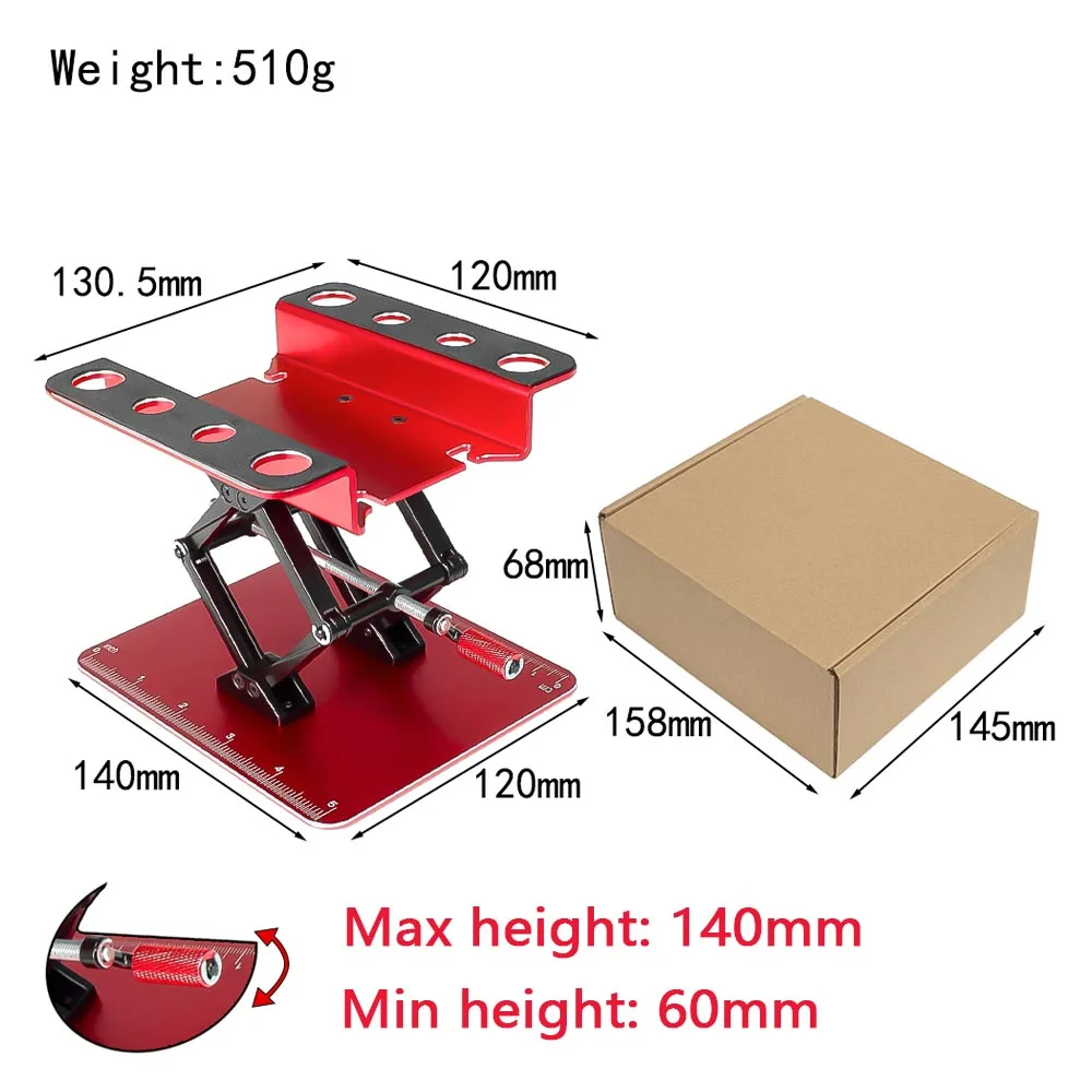RC Car Repair Station Work Stand Adjustable Height Assembly Platform for TRX4 Redcat Axial Arrma Kraton Slash 1/10 1/8 1/12 Mode