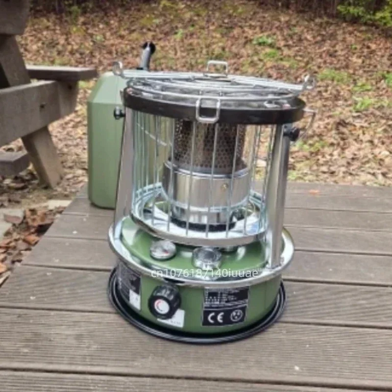Portable Adjustable Oil Stove Windproof Camping Heating Stove Multi-functional Dual-purpose Stove for Outdoor Household Hiki