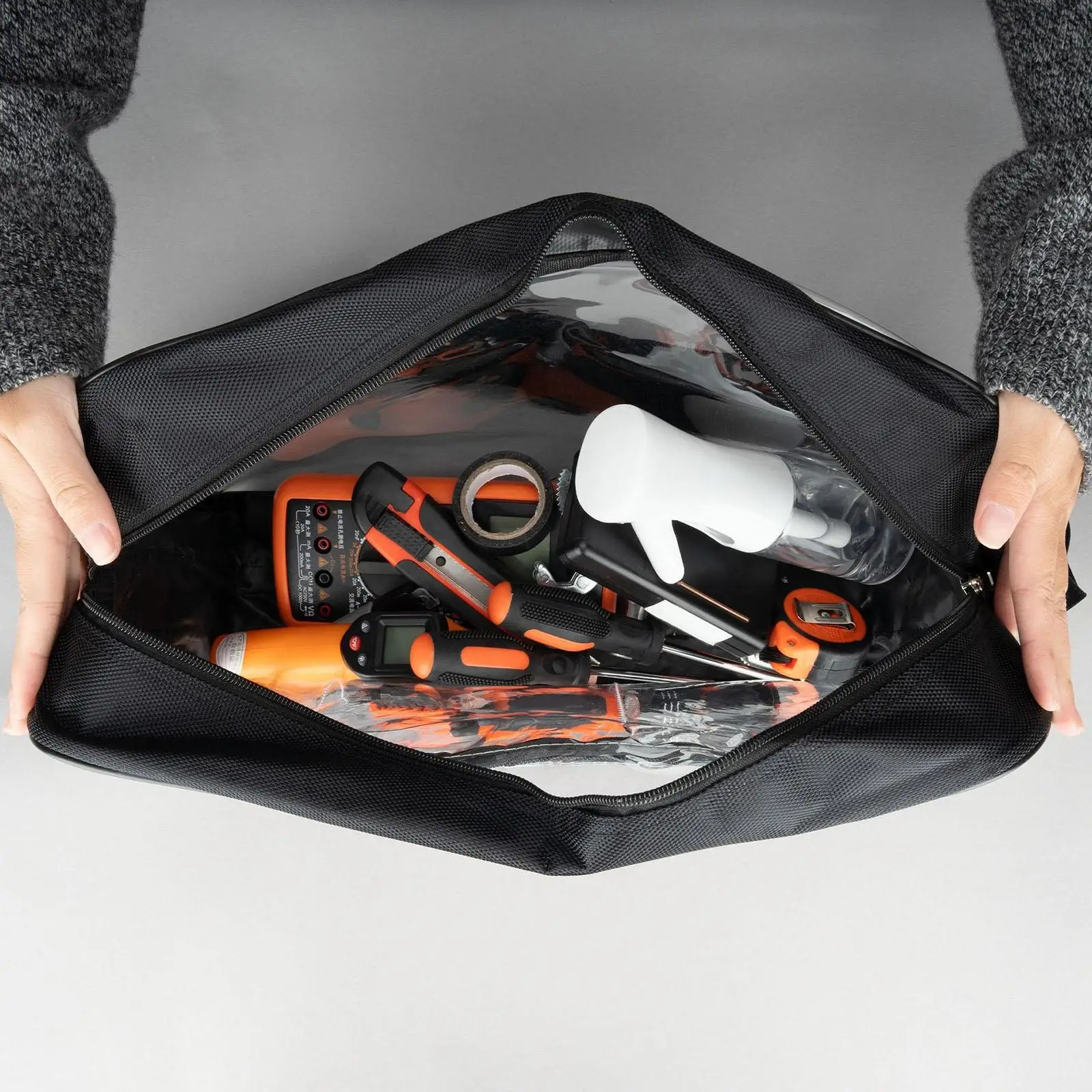 Integrated Repair Bag Antistatic Technician Tool Pouch Heavy Duty PVC Oxford Cloth for Work Outdoor
