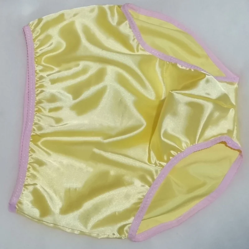 

Handmade Man's Solid Color Soft Silky Touch Silky Briefs Low Waist Live Show DJ Club Lovers Sexy Costumes Private Party