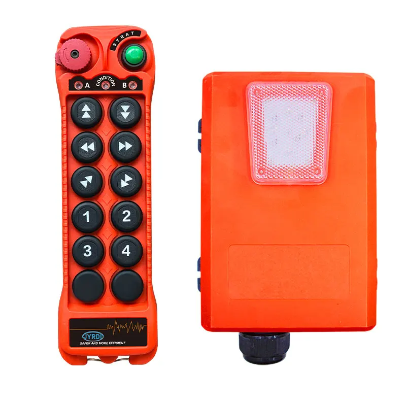 New Q1000 10 buttons single speed Industrial Wireless Radio Crane Remote Control switches winches Hoist track Crane Lift Control