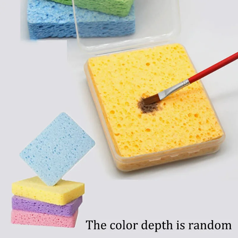 Éponge absorbante pour nettoyage de pigments d'aquarelle en boîte, outil d'art pour peinture à l'aquarelle, fournitures artistiques