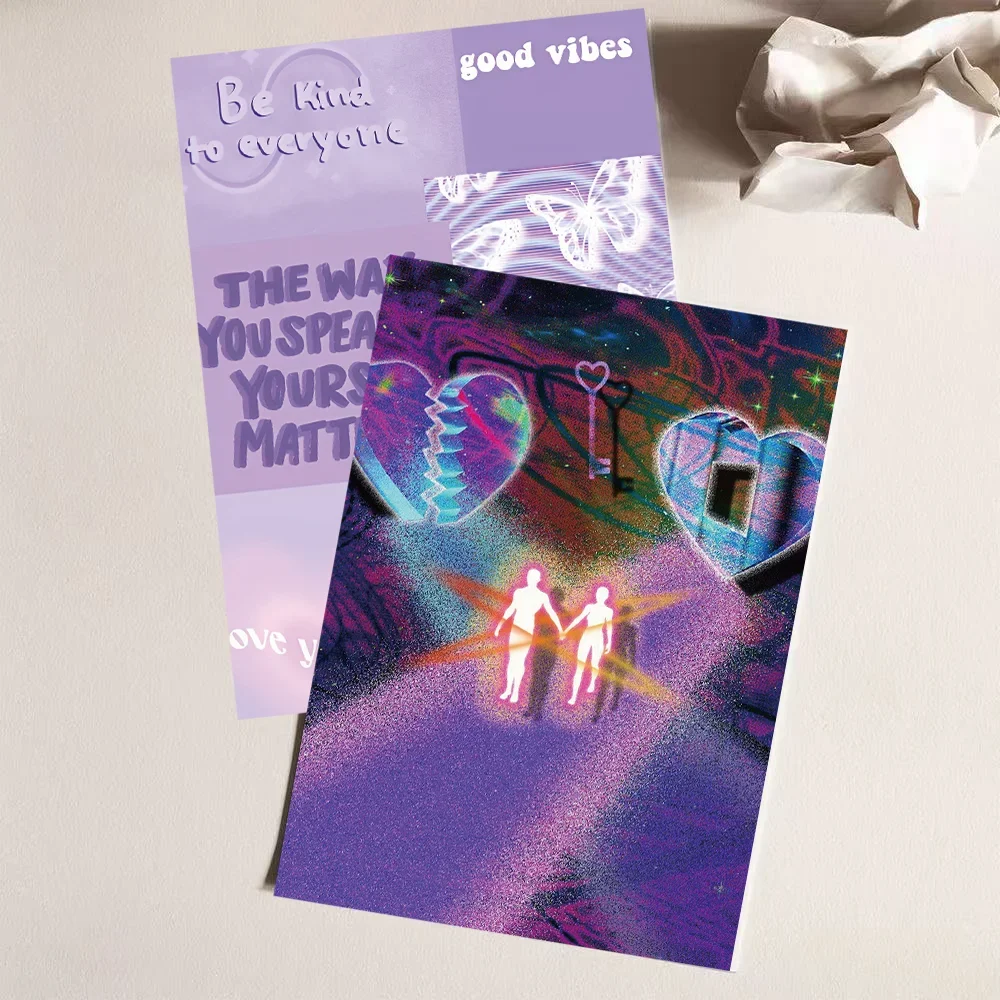 10 قطع من بطاقات بريدية على شكل فراشة مخدرة لغرفة النوم وغرفة النوم وديكور سطح المكتب وبطاقة رسائل هدية إبداعية