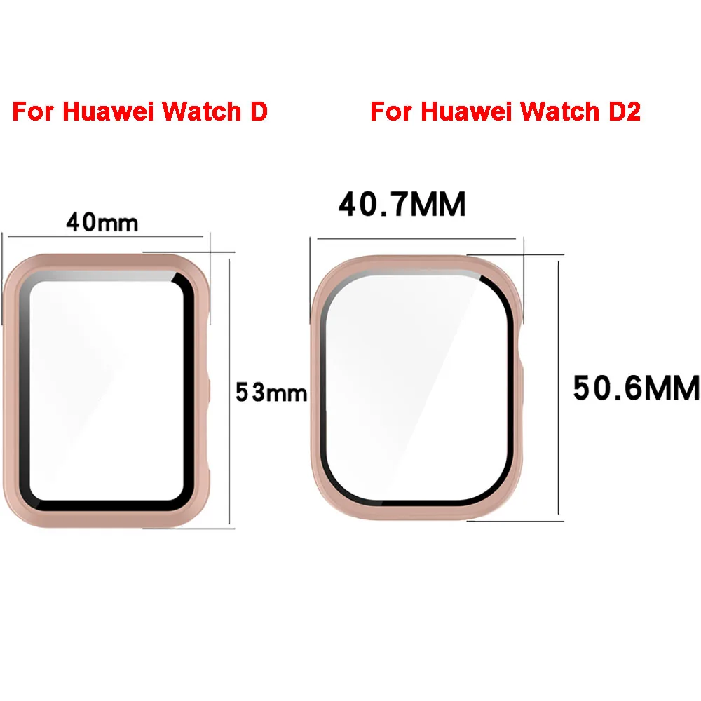 Watch Case Protective Cover For Huawei Watch D2 / D Hard PC Frame Cases With Glass Film Coverage Shell Accessories