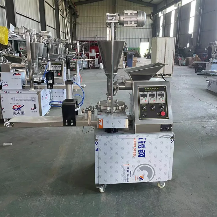 Stainless Steel Automatic Steamed Bun Baozi Momo Maker Soup Dumpling Machine for Bao Buns Momo Production