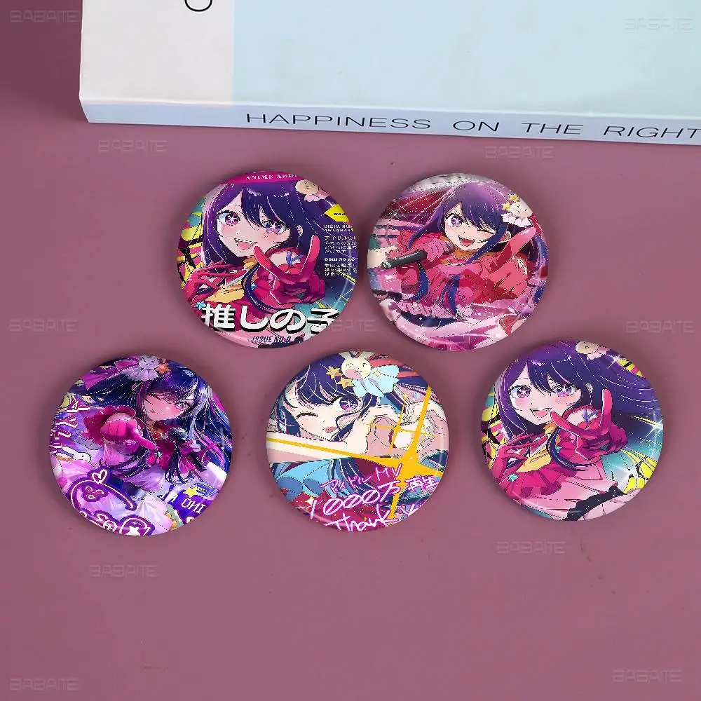 Japan Pop Anime Oshi No Ko New Brooches Soft Button Pin Funny Silly Gnarpy On A Skateboard Meme Badge Gamer Collection Gifts