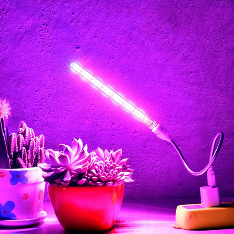 

LDHLM LED Full Spectrum Plant Lamp USB Grow Light Flexible LED Growth Light Phyto Lamp Flower Seedling Hydroponic Lighting