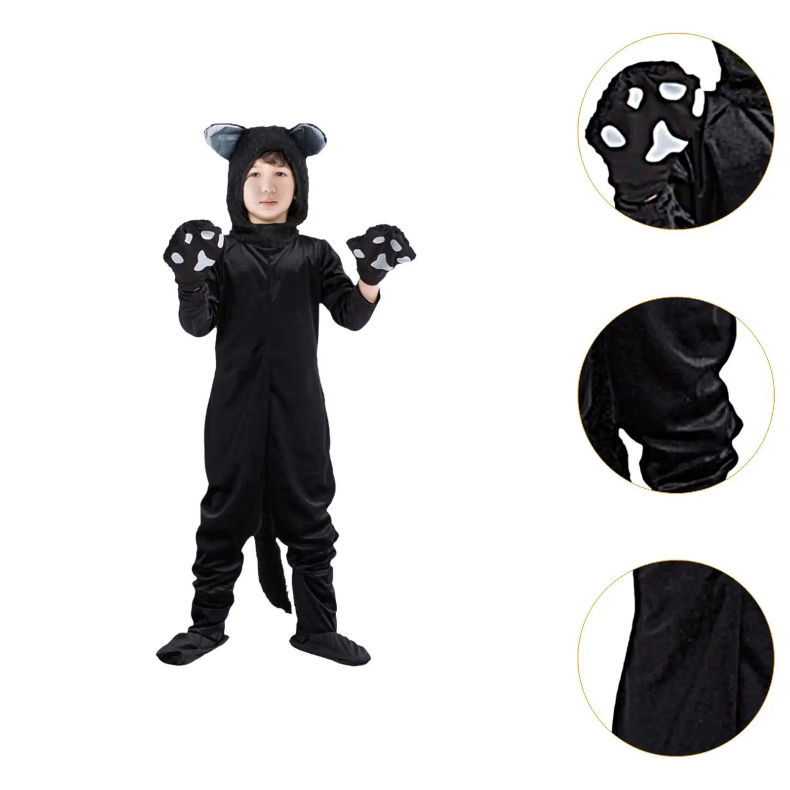 Kinder-Halloween-Kostüm, Cosplay, leicht, dekorativ, bequem, Kätzchen-Outfit