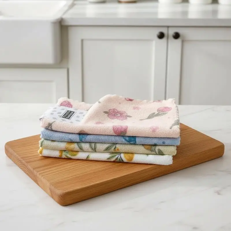 Premium Absorbent Kitchen Dish Towel for Easy Cleaning Ideal for Dishes and Household Maintenance