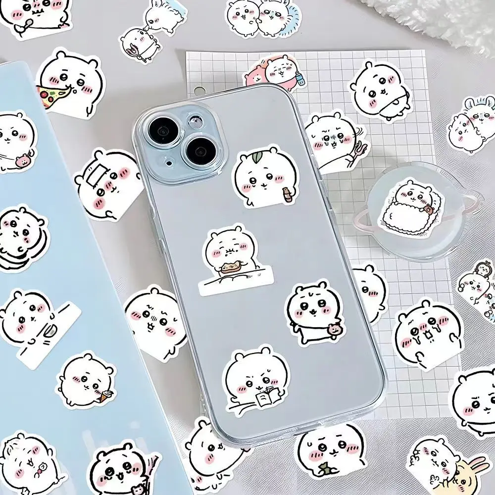 100 Pieces of Chiikawa Cute Stickers Super Cute Q Version Chiikawa Emoticon Pack DIY Ledger Phone Case Sticker Decoration Gift