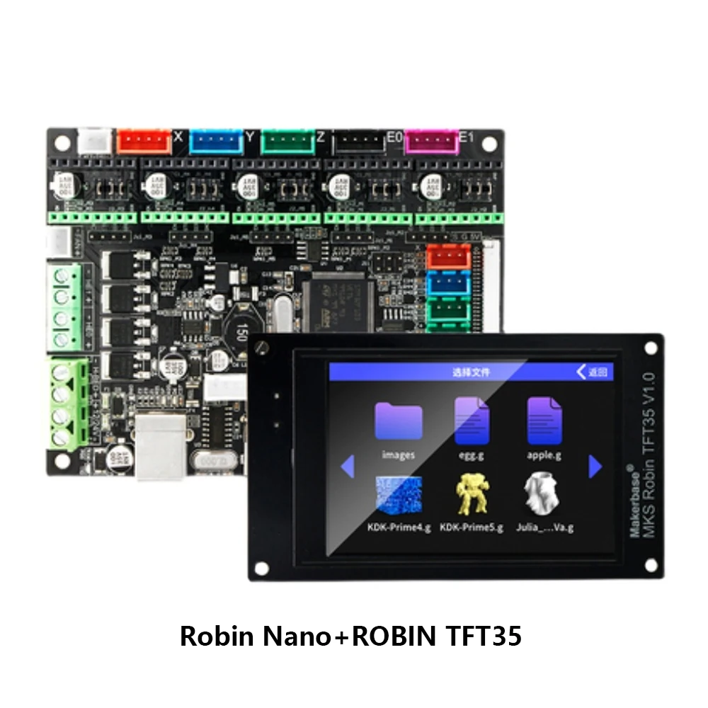 3D Printer Parts Makerbase MKS Robin Nano V1.2 32Bit Control Board ROBIN TFT35 TFT43 Touch Screen Support Marlin