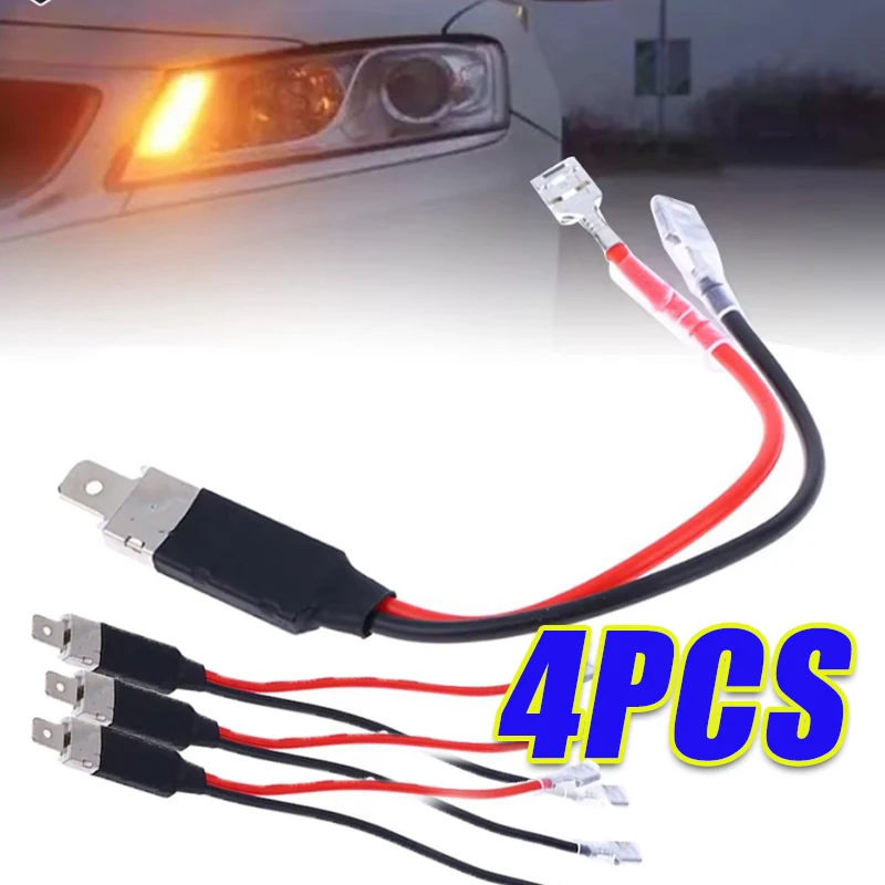 

H1 Headlight 2 in 1 Converter Connector Car Modification Headlight Simple Adapter Cable No Need To Break The Wire Auto Parts