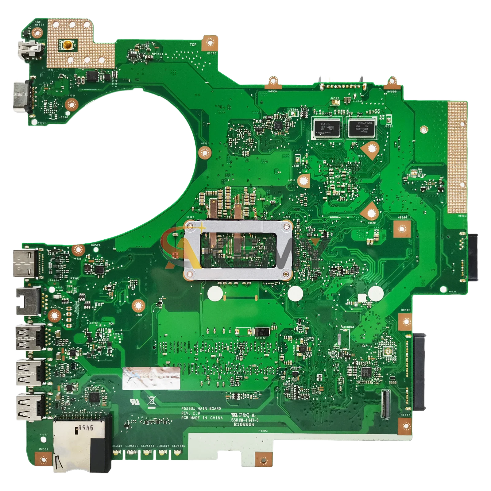 ASUS ProArt P553UJ PE553U PX553U RPO553U P553U 노트북 메인보드용 P553UJ 노트북 마더보드 (I3 I5 I7 CPU 포함) 100% 테스트 완료