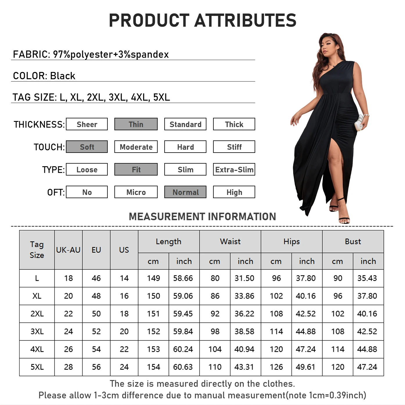 Robe de soirée longue et sexy pour femmes, grande taille, slim, couleur unie