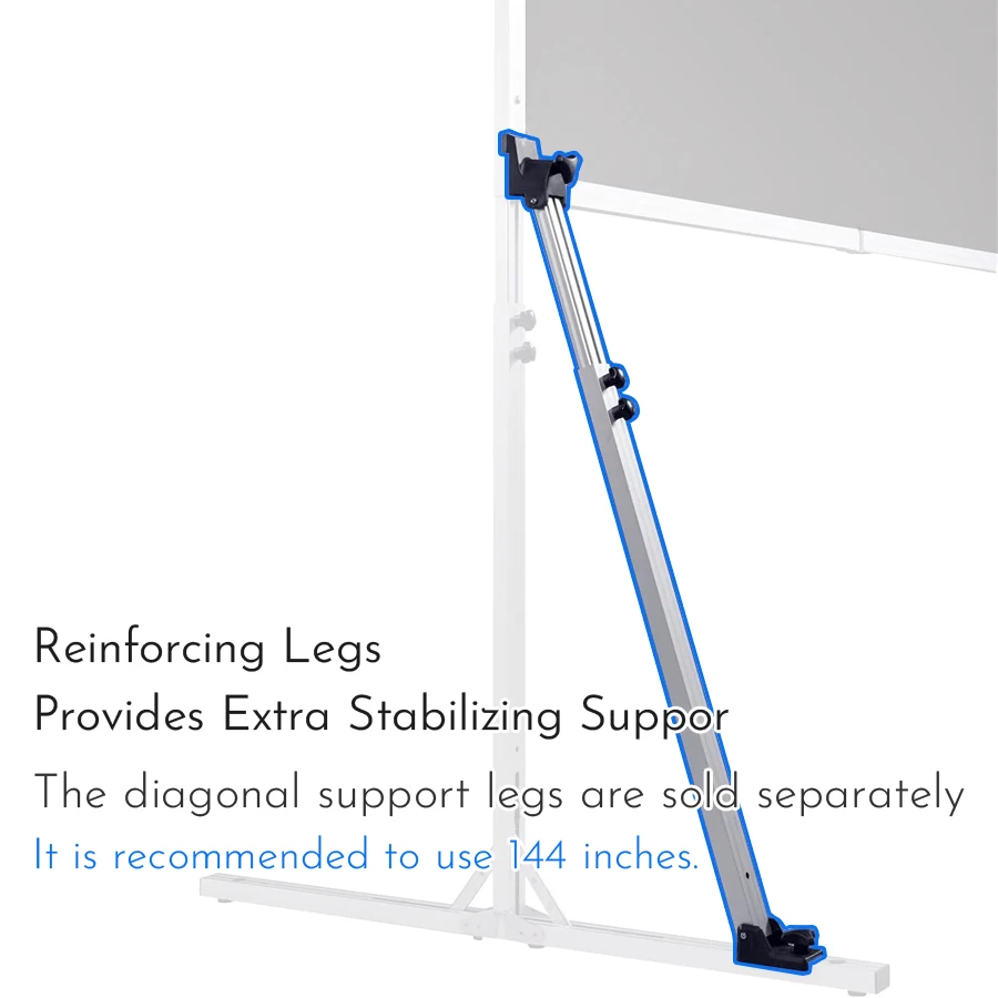 Projector Screen with Stand 120 inch 16:9 HD 4K Outdoor Projector Screen Fast Fold Front & Rear Projection for Outdoor & Indoor