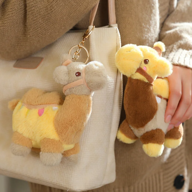 Cartone Animato Carino Cammello Peluche Borsa Decorativa Fascino Morbido Peluche Peluche Cammello Battiano Peluche Ragazza Ragazzo Presente