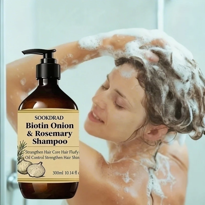 Biotin Onion Rosemary Shampoo Strengthen Hair Core Boost Voluminous Fluffy 300ml