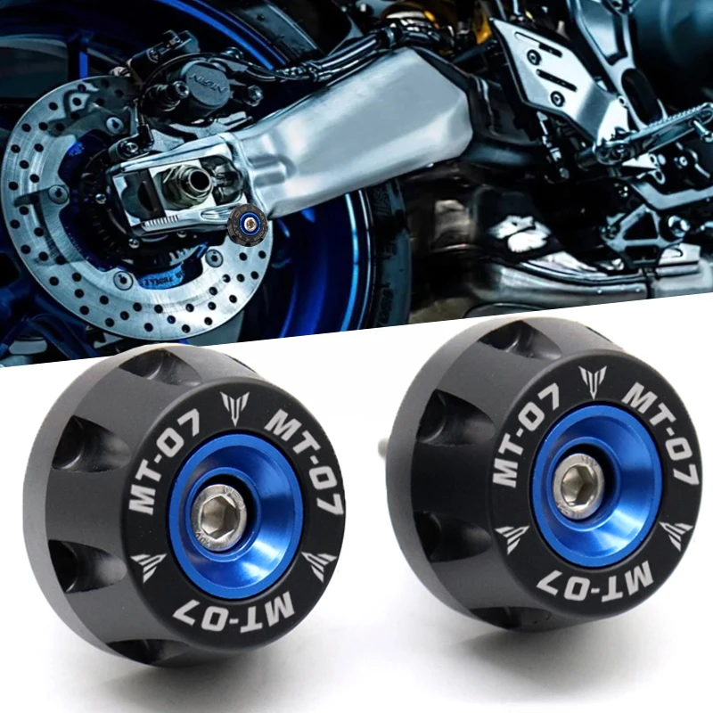 

MT07 Motorcycle Accessories CNC Aluminum Swingarm Spools Slider Stand Screw For Yamaha MT07 FZ07 2015-2021 2022